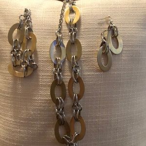 Necklace, earrings, & bracelet